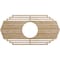Ekena Millwork Chrysler Wood Fretwork Pierced Ceiling Medallion, Red Oak, 22"W x 11"H x 5 3/4"ID x 1/4"T CMWP22X11X0250CSRO - alternate 1